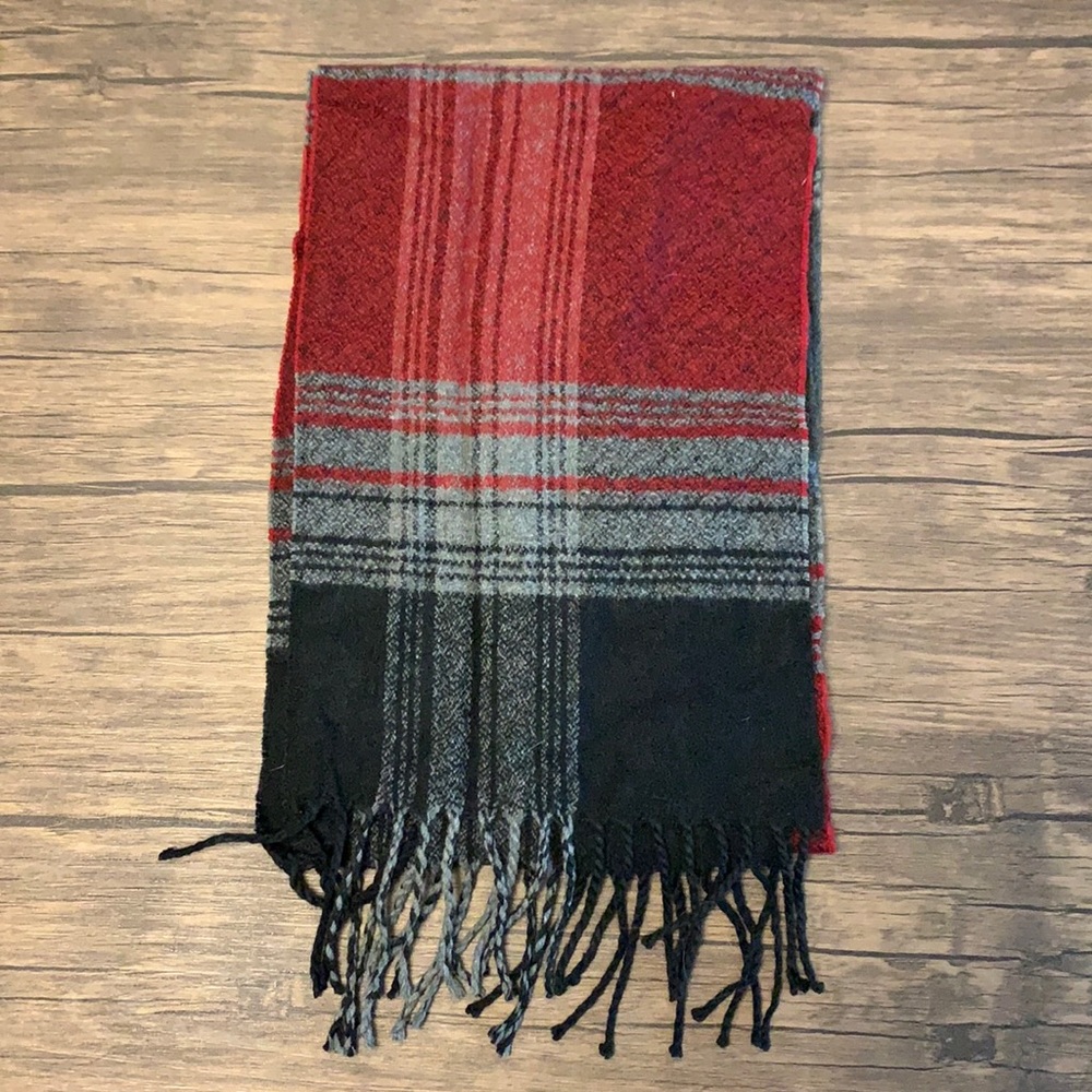 Men’s Plaid Winter Scarf